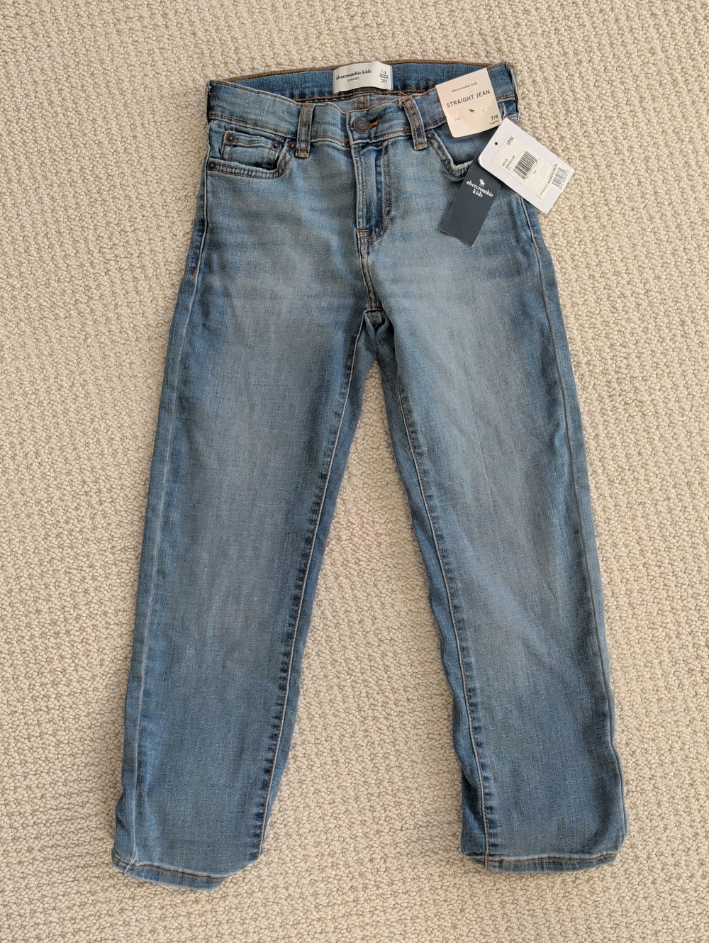 abercrombie kids Light Blue Straight Leg Jeans